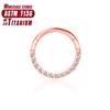 F136 Titan Piercing ZC Nasenringe Damen Scharnier Segment Septum Clicker Daith Ohrringe Creolen Knorpel Tragus Piercing Schmuck