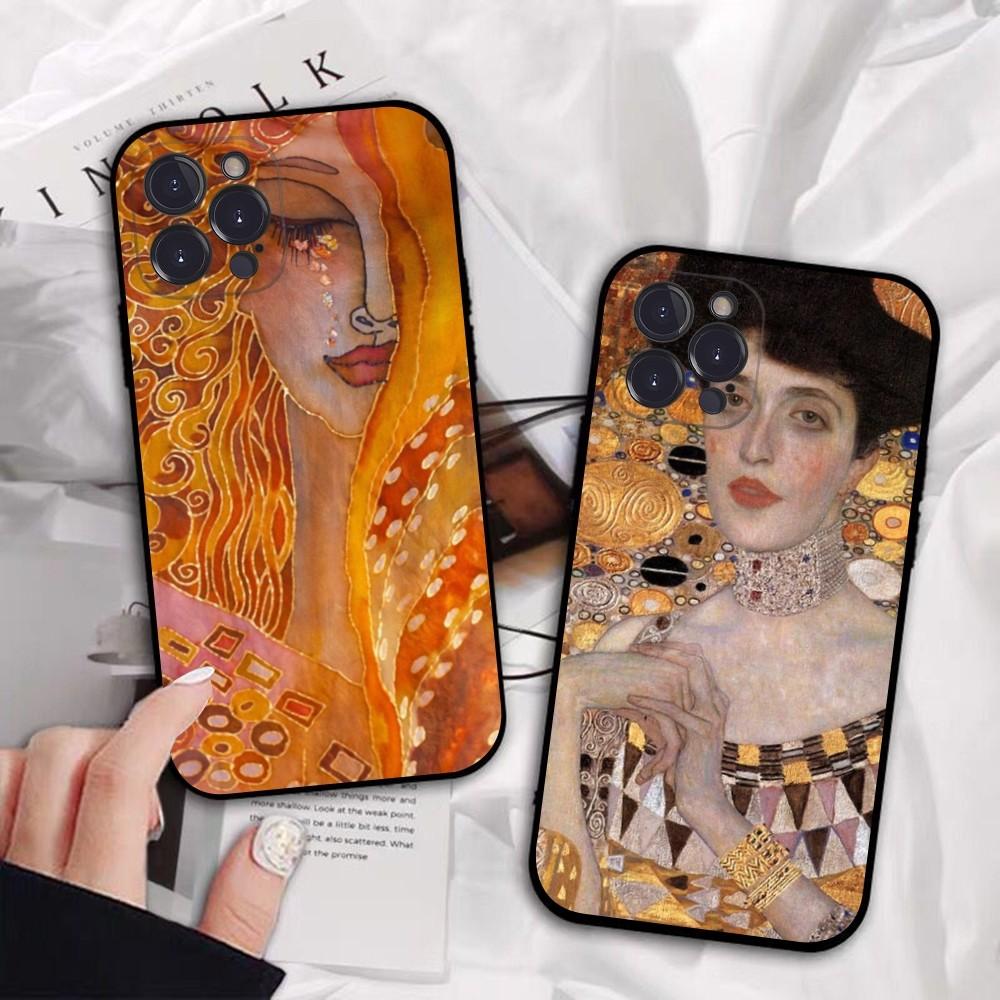 Gustav Klimt Portraits Phone Case For IPhone 16 15 14 13 12 Mini 11 Pro XS Max X XR SE 6 7 8 Plus Soft Silicone Cover