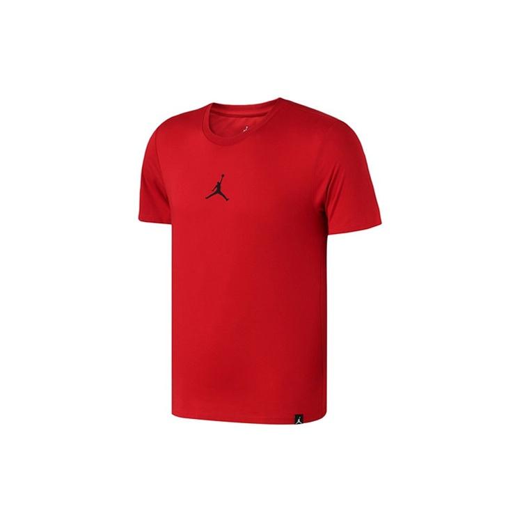 Air Jordan Iconic Quick Dry Training Sports Short Sleeve Red Men s AR7416-688 S