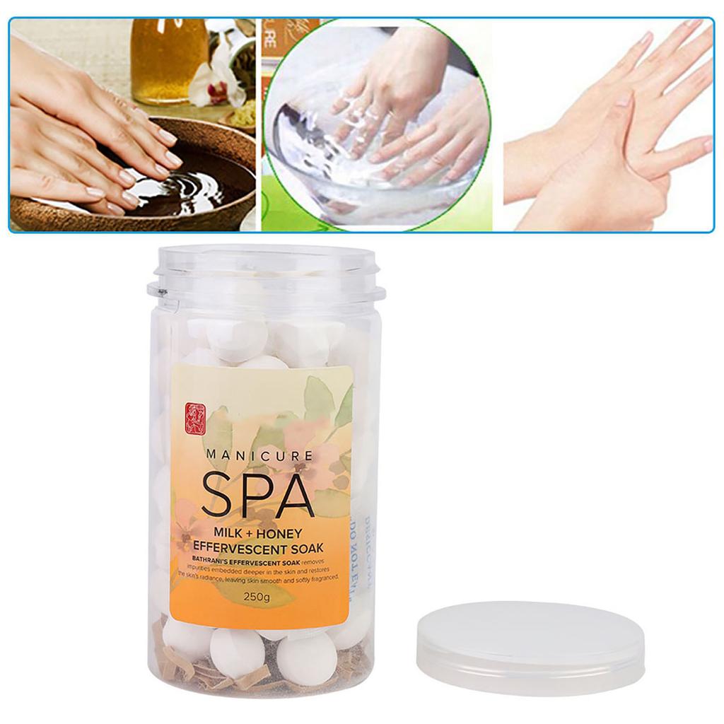 Nail Manicure SPA Effervescent Soak Ball Remove Dead Skin Cuticles Moisturizing Tender Skin 02#