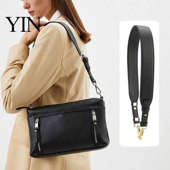 Adjustable Purse Strap Strap, Faux Leather Bag with Handbag Accessory Metal Clasps, Replacement for Tote Clutch Crossbody