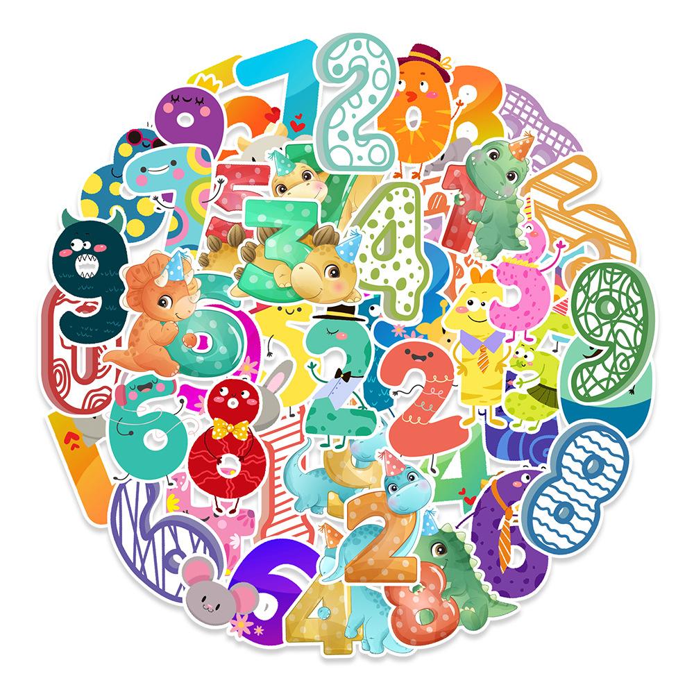 50 Digital Enlightenment Graffiti Stickers Computer Laptop Mobile Phone Water Cup Decoration Stickers Waterproof
