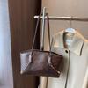 2024 Autumn/Winter Women's High-End Retro Large Capacity Shoulder Tote Handbag