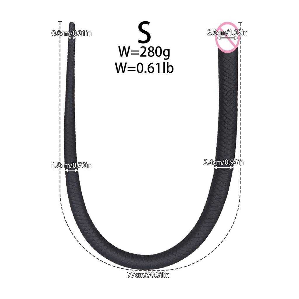 Extra Long Black Snake Shaped Anal Plug Three Sizes of Anal Plugs Adult Sex Toys Double Insertion Anal Plug  Man Women 18+ Waterproof & Easy To Clean