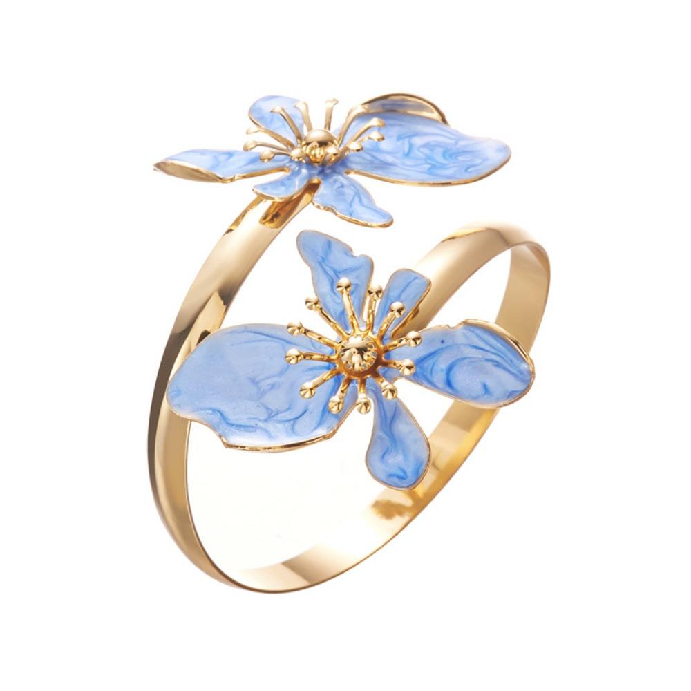 Высококачественный открытый браслет Роскошный стиль Масляный браслет Стиль для отпуска синий