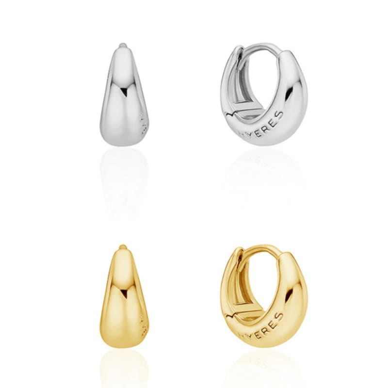 By Hyeres Luna Pebble One Touch Earrings S (2 Colors) BH6E45620_2