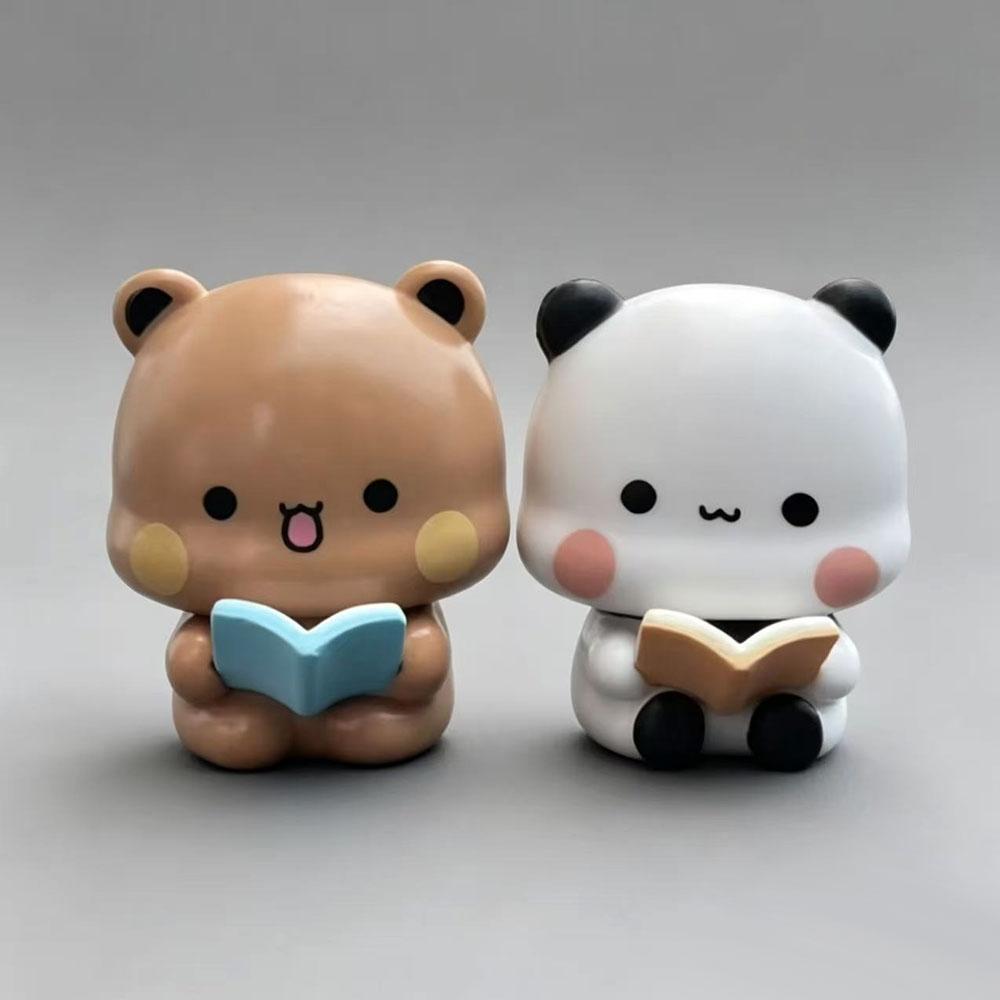 Kawaii Bubu Dudu Panda Bär Figur Spielzeug Sammlerstück Anime Zubehör Niedliche Bärenpuppe Ornament Heimdekoration Geburtstag Weihnachtsgeschenk