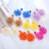 Fashionable Earrings Woven Chrysanthemum Earrings Feminine Temperament Fresh Personality Sunflower Earrings