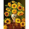 5D DIY Diamond Art Painting Flower DIY Diamond Embroidery Cross Stitch Sunflower Pictures Of Rhinestones Mosaic Home D