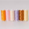 Colorfast Handmade 400-Yd Hand Sewing Thread: 6 Spools of 402 Colored Polyester Threads