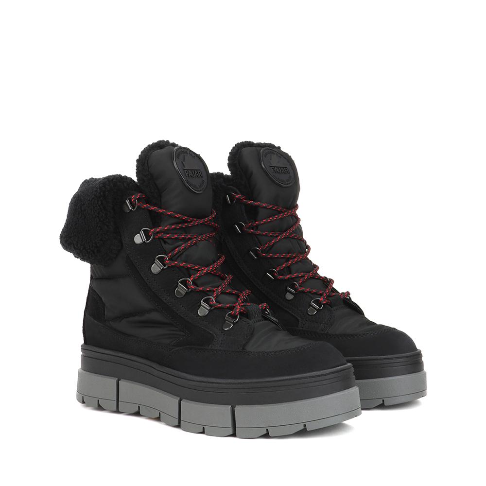 Pajar Henta Lace-Up Boots Black Pjr-B01089-Blk