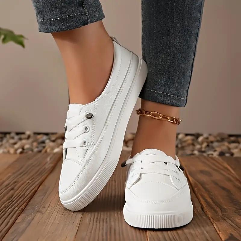 Comfortable White Casual Sneakers for Women