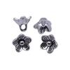 Simple Flower Charms Antique Alloy Pendants For Minimalist Floral Jewelry