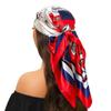 90*90cm Silk Scarf Scarftop Headwraps For Woman Fashion Four Seasons Hair Accessories Hijab Foulard Bandana Femme Headscarf