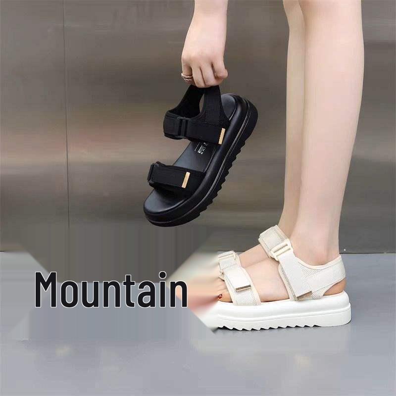 Damen Sommer 2025 Sport-Sandalen mit dicker Sohle - Weich, lässig, Outdoor-Römerstil, Übergröße, trendige Strandschuhe