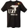 Does It Funny Israeli Submachine Gun TShirt 100 Cotton ONeck Summer Short Sleeve Casual Unisexs Tshirt Size S3XL