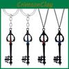 Kingdom Key Hearts Shape Keychain Alloy Necklace Pendant Jewelry Gift Fashion