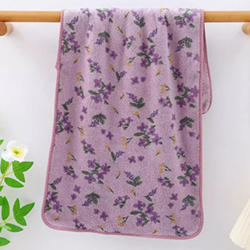 Floral Bath Towel Soft and Super Absorbent Bath Towel