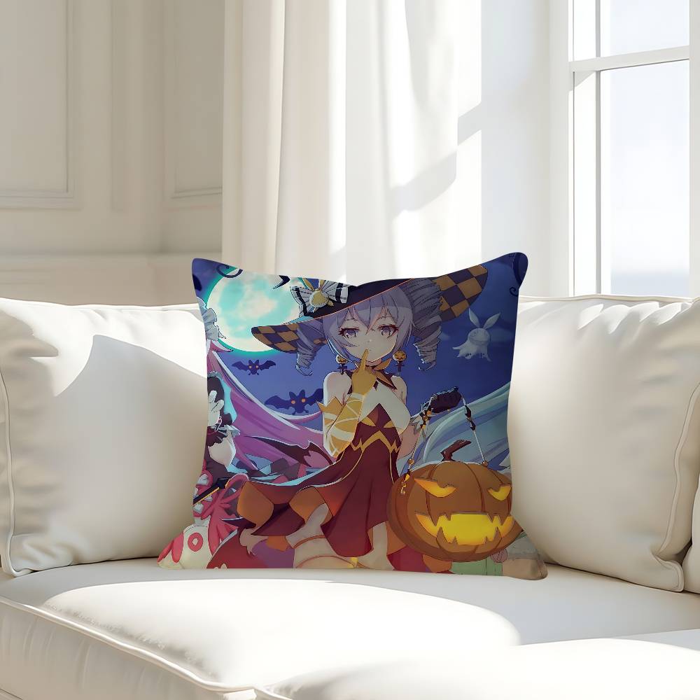 H-HONKAI IMPACTS Karaktärskuddfodral Avtagbart Tvättbart Kuddfodral – Mjukt Linne för Alla Årstider