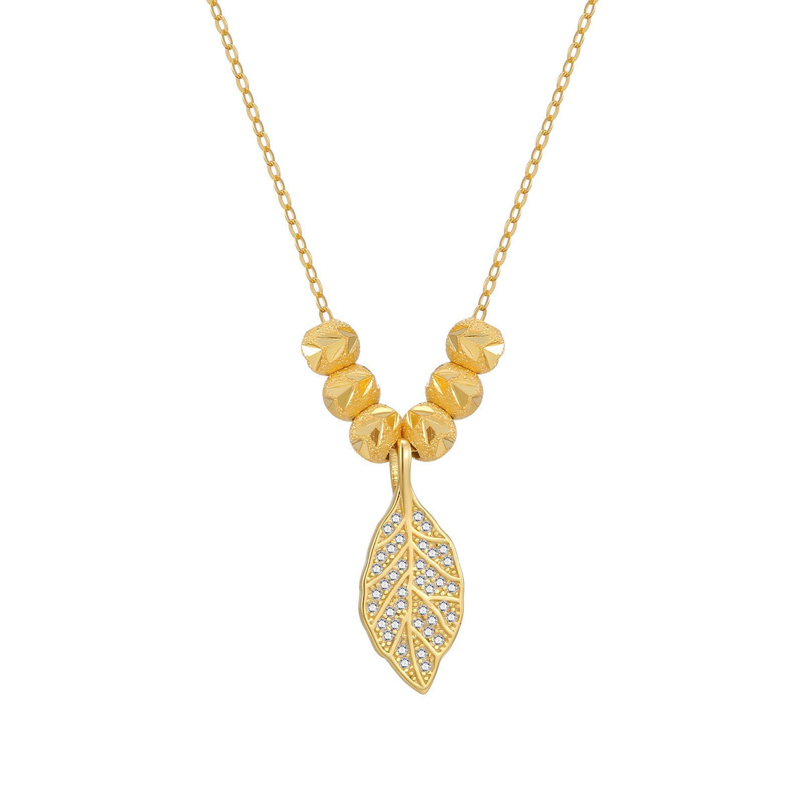 

Серебряное ожерелье S925 с листьями, женское, цепочка на ключице, кулон в виде листа, высокий дизайн, интернет-знаменитость, новые модные украшения из бисера 925 Silver