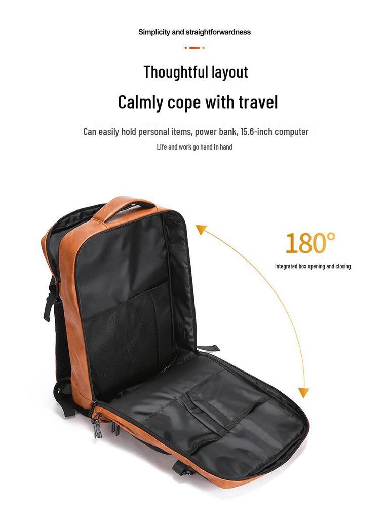 Herren Premium Doppel-Schulter Business Rucksack - Stilvolle, großvolumige Reise- und Pendler-Laptoptasche.