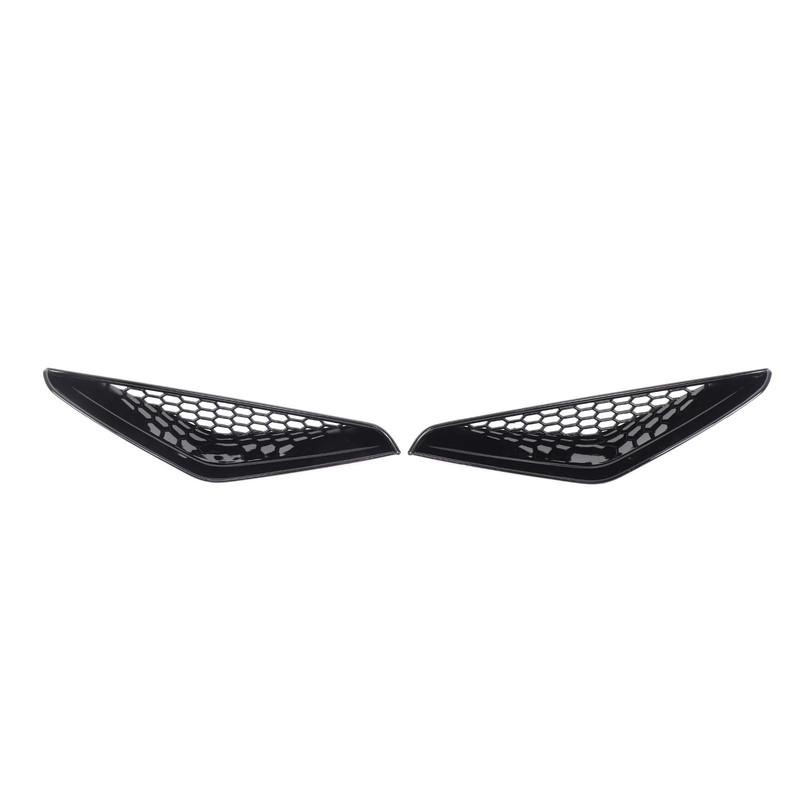 For BMW ix -2024 ABS Black Car Front Bumper Side Air Intake Protective Cover Air Vent Grille Decorative Frame Accessories