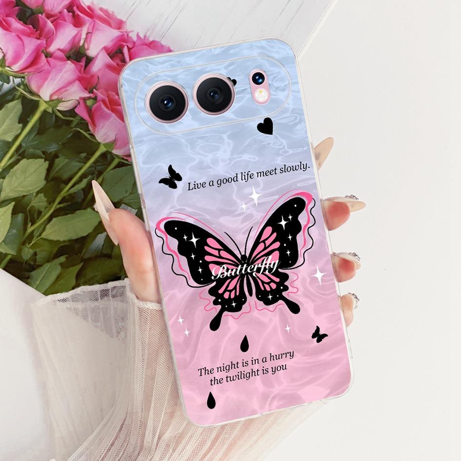 6.55" For Honor 500 5G Case Fashion Flower Bowknot Soft Slim Silicone Phone Cover For Honor 500 Pro Funda MEY-AN00 Honor500 Capa