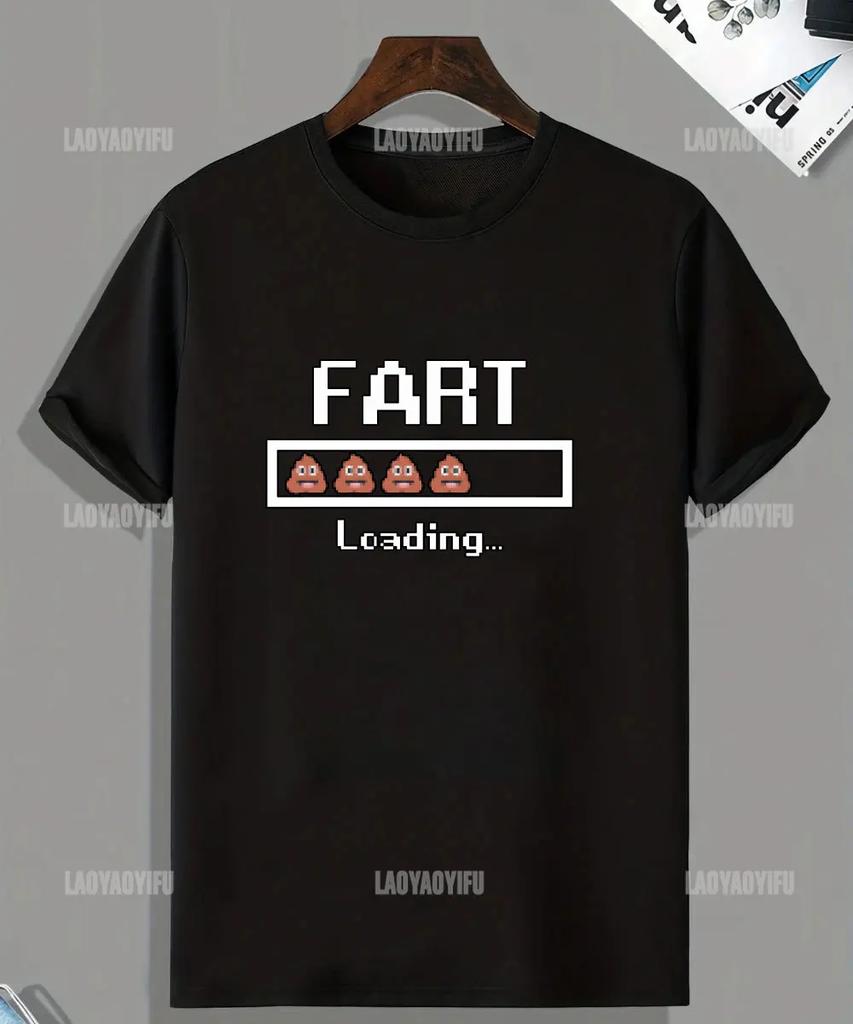 Humor Warning Fart Now Loading Please Stand Back Graphic T-shirt Woman Casual O-neck Loose Tees for Summer Vintage Tops