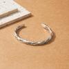 Retro Metal Twist Weave Open Design Bracelet