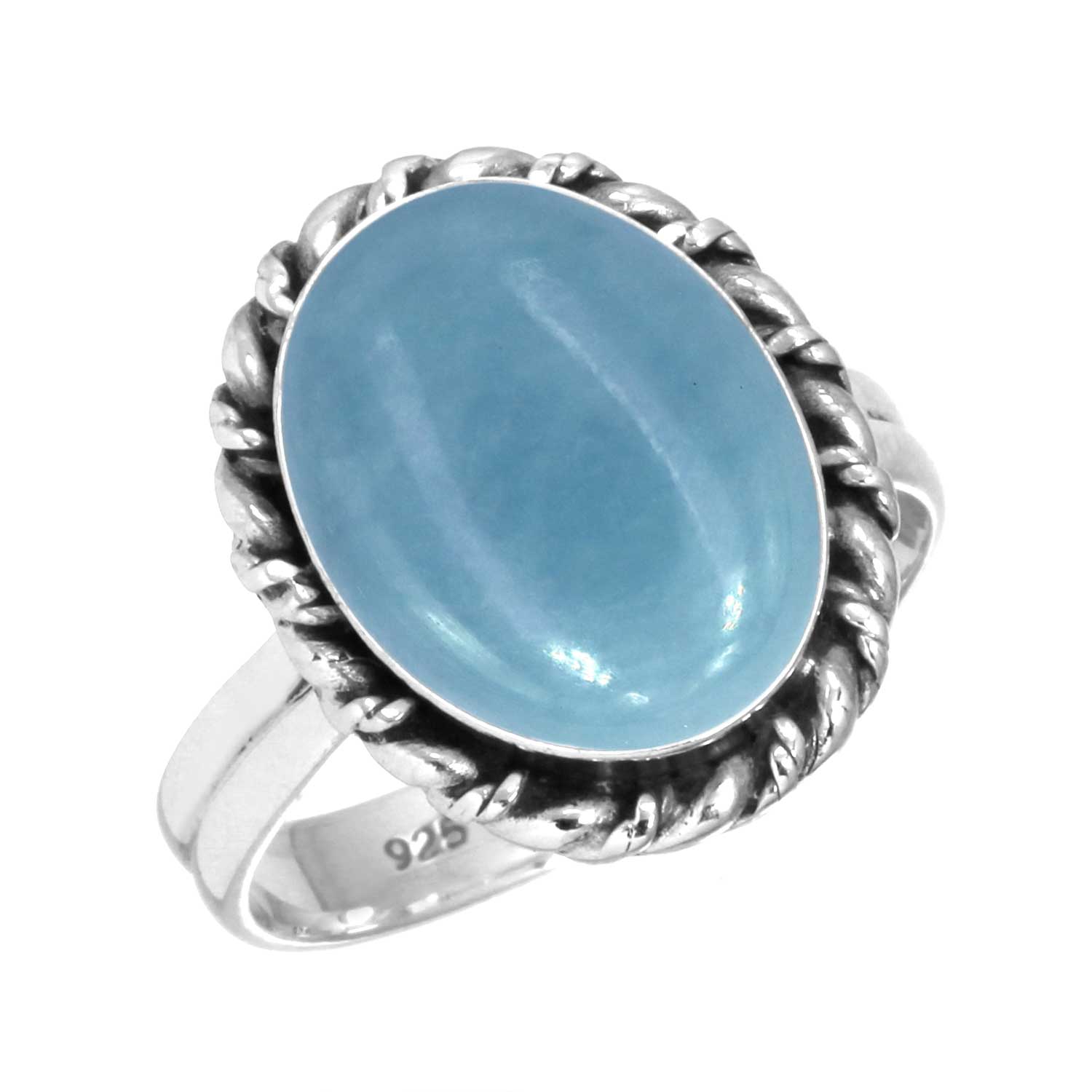 

Кольцо из стерлингового серебра 925 пробы с женским драгоценным камнем, ювелирное изделие ручной работы, подарок на День святого Валентина, амазонит, ангелит, голубой опал, ботсванский агат, мохаве, лазурит, хризоколла 10.5