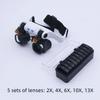 Professional LED Magnifying Glasses Rechargeable Jewelers Repair Wearing Magnifier  Jewelers