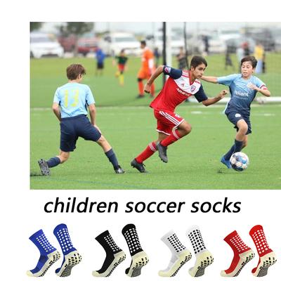 1 paire taille 35-40 enfants adolescent respirant sport chaussettes de Football Sports de plein air anti-dérapant Silicone Grip chaussettes de Football