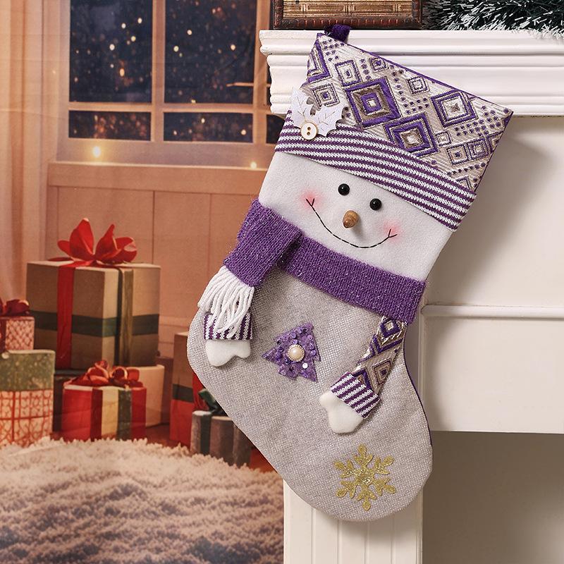 Christmas decorations Christmas stockings Children's Santa Claus dolls Gift bags Shopping mall window pendants