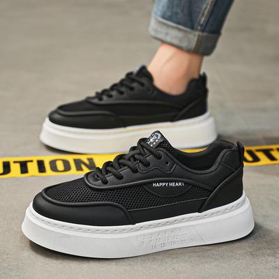Fashion Trend Casual Shoes For Men Mesh Breathable Canvas Sneakers Male Mesh Walking Sneakers Man Platform Shoes