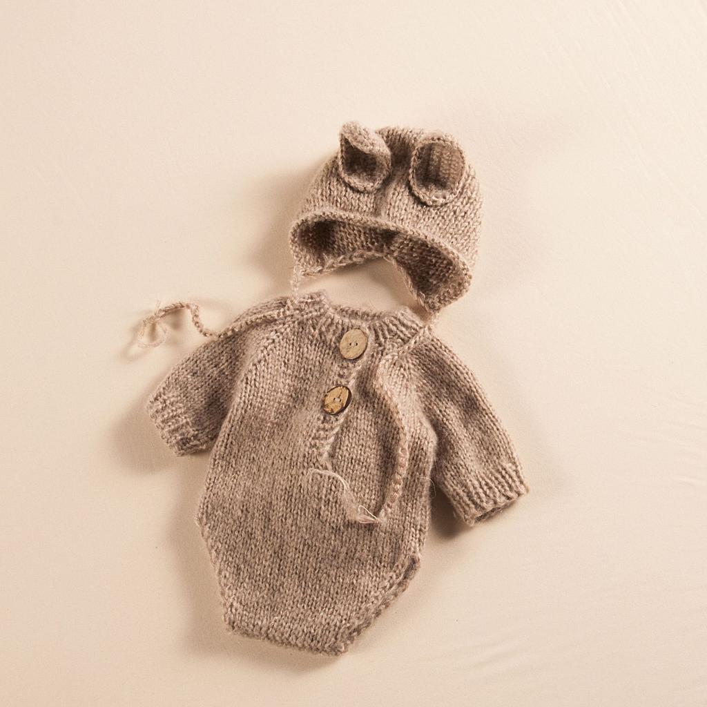 Children's Photography Little White Rabbit Clothing Baby Milk Cotton Yarn Baby Photography Little Rabbit Clothing Set