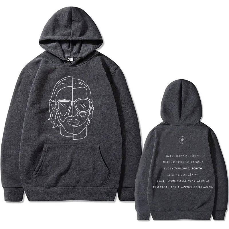 Rapper Le Monde Chico Album PNL Art Aesthetic Hoodie Unisex Vintage Oversized Sweatshirt Mens French Rap Band Hooded Pullover