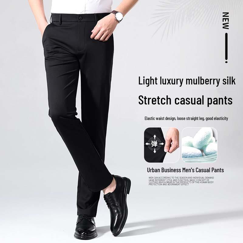 Men's Non-Iron Business & Casual Straight-Leg Pants
