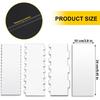 Cake Scraper, 4PCS Clear Acrylic Icing Smoother Stripes Cake Decorating Comb, Edge Smoother Tool for Mousse Butter Cream Decoration, DIY Kitchen