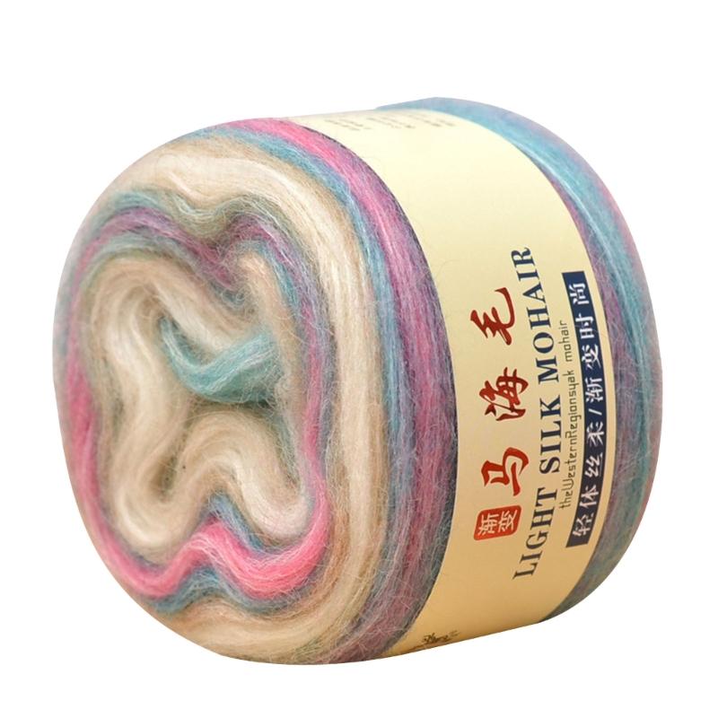 

Ткань шерстяная пряжа ровница мягкая пряжа для вязания нить 16 градиентных цветов идеально подходит для ручного ткачества вязания одежды сумки для рукоделия