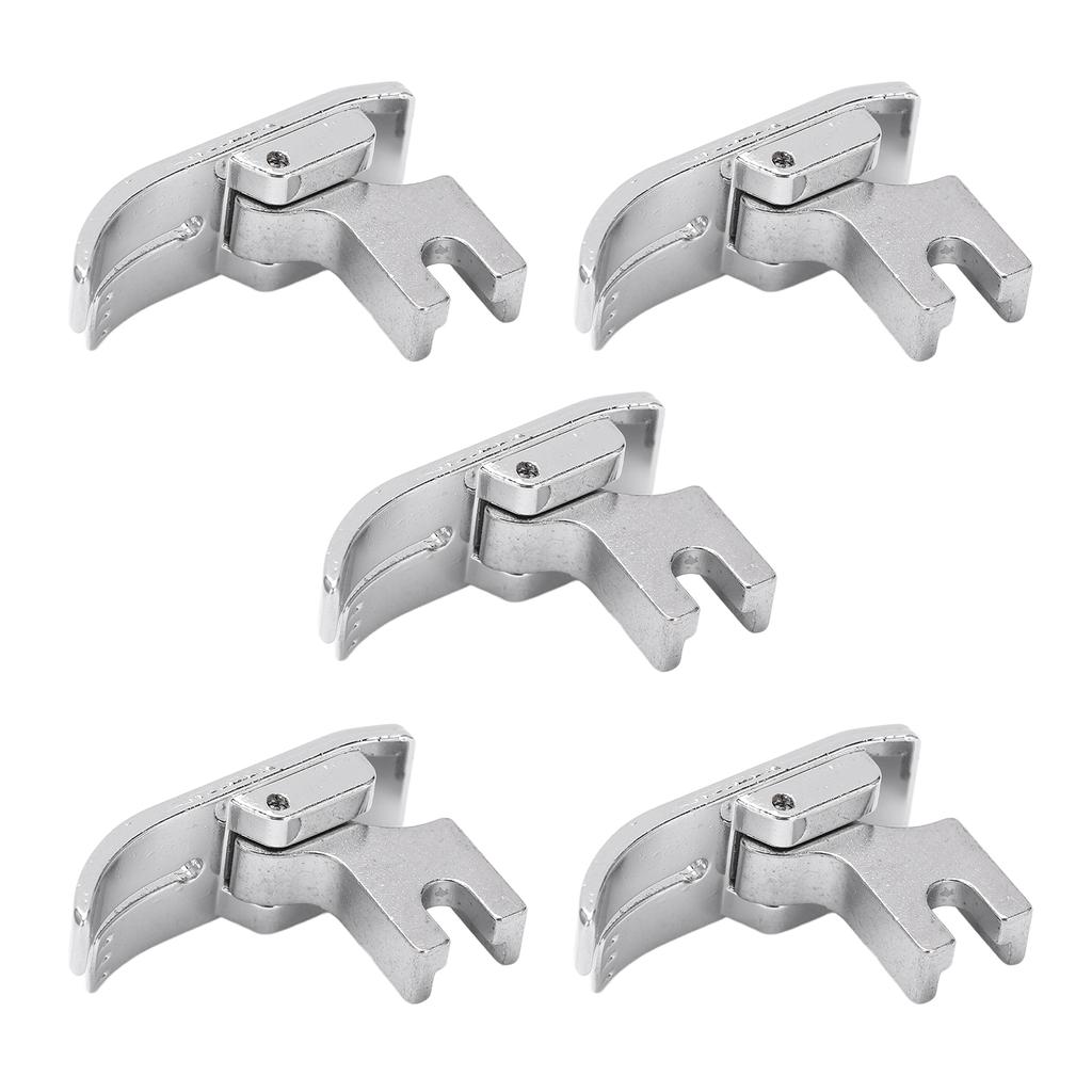 5 STÜCKE Geradstichfuß Tragbar Multifunktion Zickzacköffnung Edelstahl Niedrigschaft Nähfuß