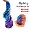 Transformable 3D Printed Dragon Egg Ornament – Gradient Colors & Stress Relief Toy