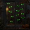 DIY Halloween Wall Decorations Glow in The Dark Demon Eye Stickers, Scary Luminous Ghost Energy-saving Light Stickers Eyeball Decals, Waterproof