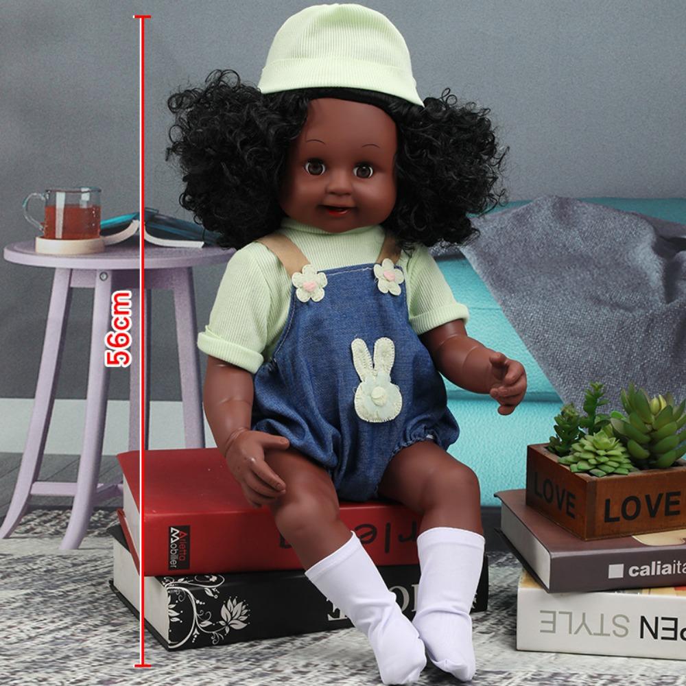 56Cm Reborn Simulation Barbie Gift Doll Baby Soft Gel Girl Toy Set Children's Doll