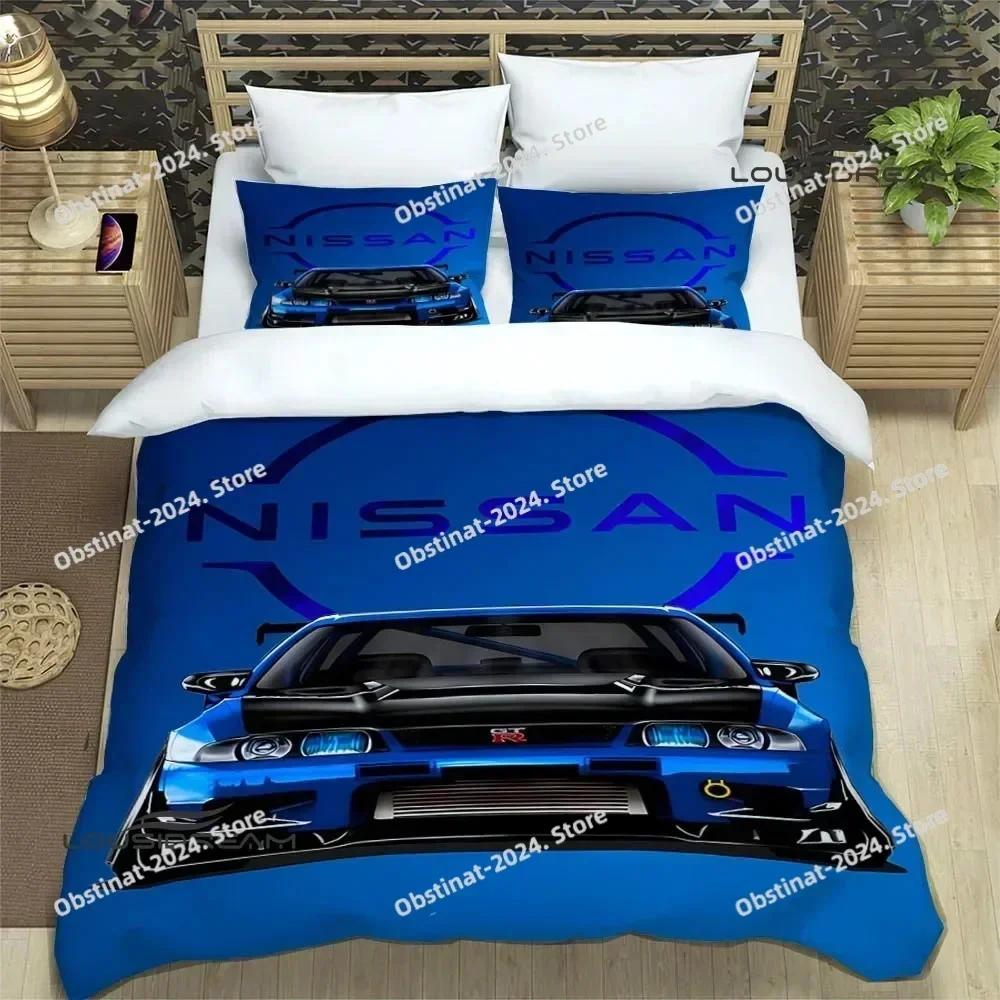 Top GTR racing retro Bedding Set Printed single Comforter Quilt Bed Cover Duvet Cover Pillow Case 3 Pieces Sets Kids Adult Size