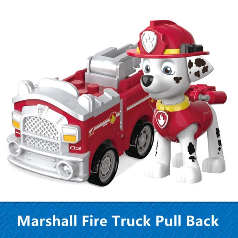 

Щенячий патруль Спасатели 4 шт. Колеса, которые действительно работают Фигурки питомцев Машинка Marshall