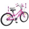 Kids  Bicycle 18 Inches for Ages 5 7 Dark Pink