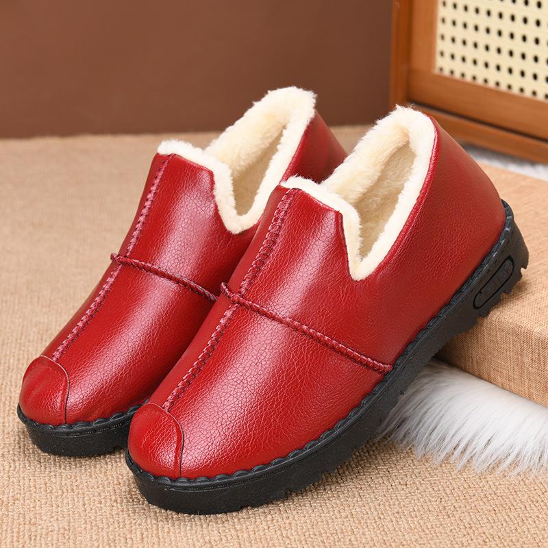 Winter Women's Shoes Waterproof Padded Warm Work Thick Bottom Elderly Boots