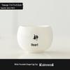 White Porcelain Dragon Egg Tea Cup