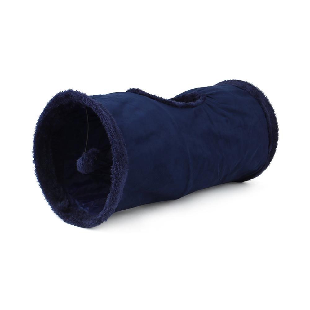 Tunnel Cat Toy Puppy Plush Ball Pet Toy Tent Tunnel Tube Storage Foldable Suede Cat Channel Drill Bucket