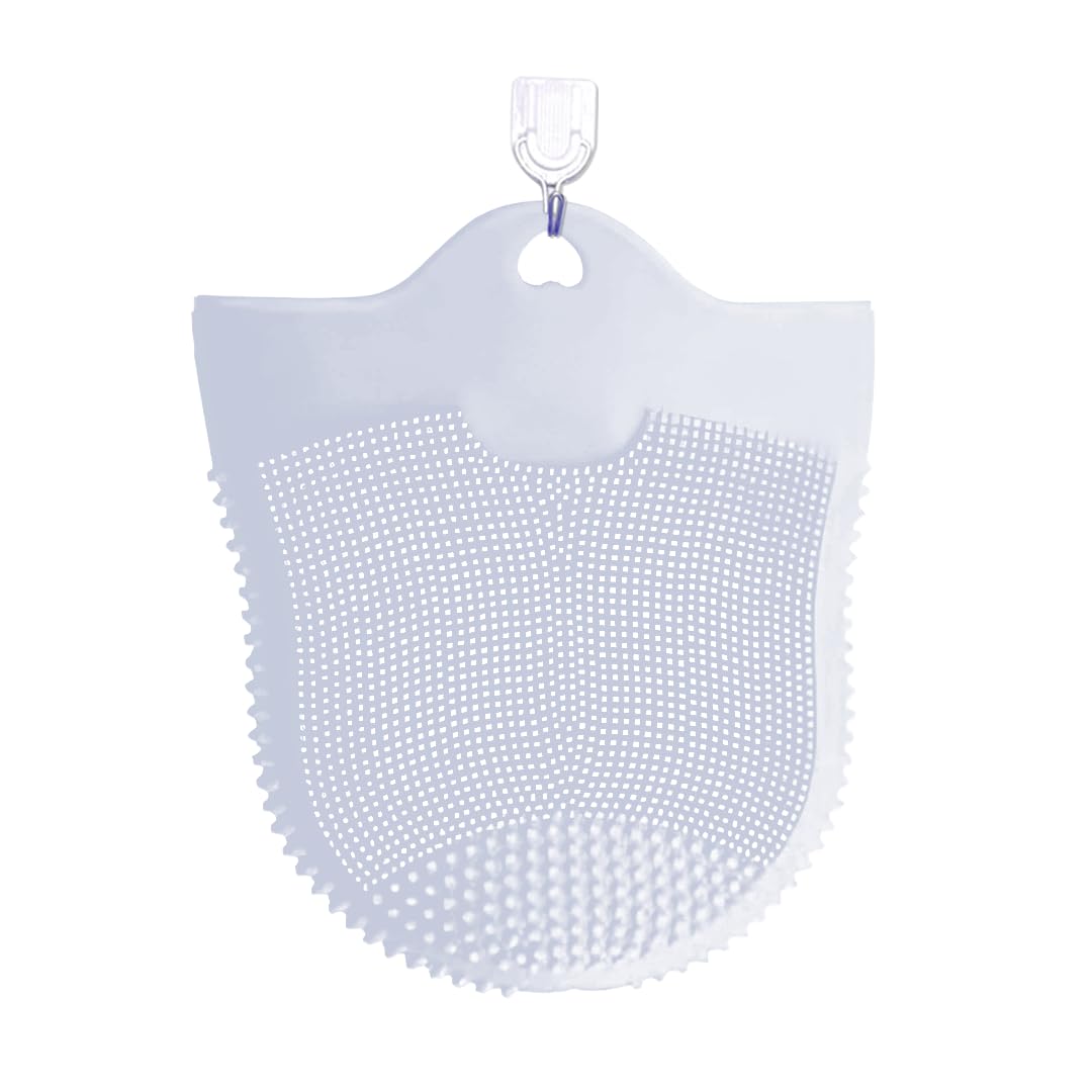 

Gleva Face Scrubber Massage Glove Body Brush, Silicone Face Cleanser & Body Massaging, Manual Facial Cleansing Massager Brush for Exfoliating, Bl